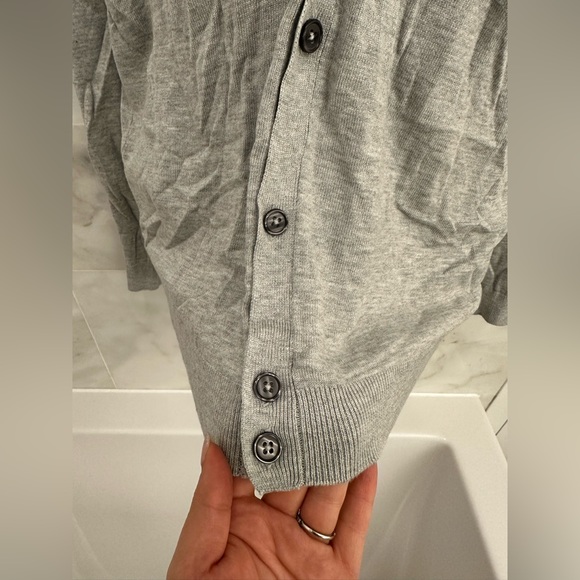 *NWT* ZARA Gray Button-Down Cardigan - Picture 2 of 10